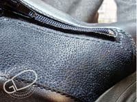 versatile 2E-4E 2V variable fit navy canvas summer shoe with pretty raised stitching and petal motif punching detail from an Db Easy b wide fit specialist near Basingstoke Hampshire.