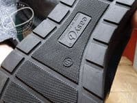 versatile 2E-4E 2V variable fit navy canvas summer shoe with pretty raised stitching and petal motif punching detail from an Db Easy b wide fit specialist near Basingstoke Hampshire.