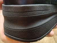 versatile 2E-4E 2V variable fit navy canvas summer shoe with pretty raised stitching and petal motif punching detail from an Db Easy b wide fit specialist near Basingstoke Hampshire.