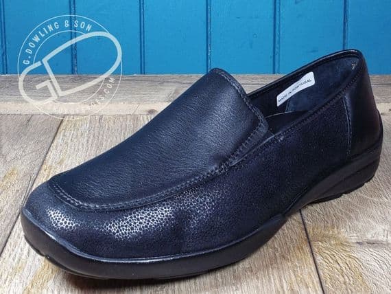 DB Wider Fit Perseus Slip-On Loafer — Black