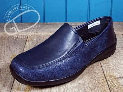 DB Wider Fit Perseus Slip-On Loafer — Navy