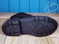 versatile 2E-4E 2V variable fit navy canvas summer shoe with pretty raised stitching and petal motif punching detail from an Db Easy b wide fit specialist near Basingstoke Hampshire.