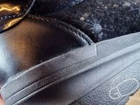 versatile 2E-4E 2V variable fit navy canvas summer shoe with pretty raised stitching and petal motif punching detail from an Db Easy b wide fit specialist near Basingstoke Hampshire.