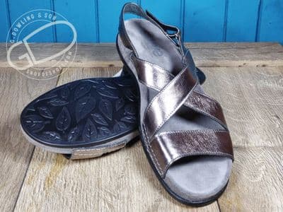 Fay Ladies E fitting metalic Sandal