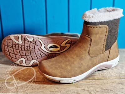 Free Spirit charlie monks robe tan side zipped nubuck leather ankle  boots