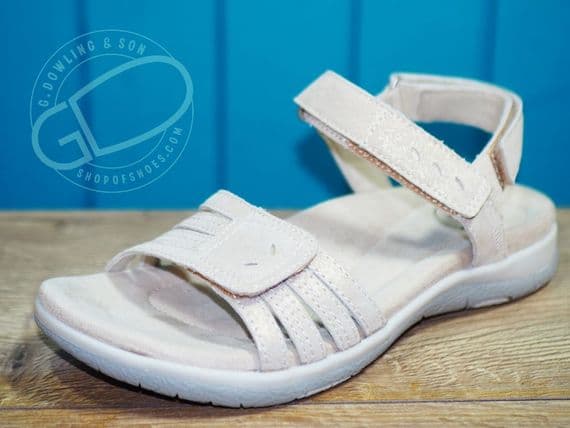 Free spirit natural red suede leather summer walking sandal available online at shop of shoes or from our Hampshire shop on the North Hampshire Berkshire border near Newbury, Basingstoke, Winchester and Andover