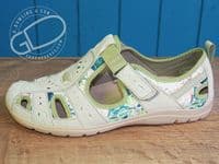 free spirit Suede leather spring/summer walking shoe. A very popular closed sandal returns again in Khaki and Navy in our Whitchurch Hampshire Shop on the Berkshire North Hampshire border on the A34 between Newbury and Winchester Andover and Basingstoke