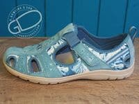 free spirit Suede leather spring/summer walking shoe. A very popular closed sandal returns again in Khaki and Navy in our Whitchurch Hampshire Shop on the Berkshire North Hampshire border on the A34 between Newbury and Winchester Andover and Basingstoke
