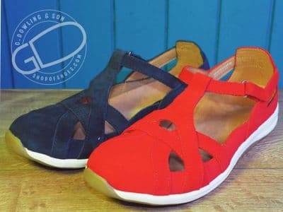Free spirit red or navy Suede leather spring/summer walking  sandal