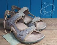 Free spirit natural red suede leather summer walking sandal available online at shop of shoes or from our Hampshire shop on the North Hampshire Berkshire border near Newbury, Basingstoke, Winchester and Andover