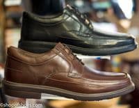 Hush Puppies Mens soft leather laced  shoe.Gloriously soft leather with cushioned cuff and easy on Velcro touch fastening. This shoe has everything a good comfortable shoe should have and with the easy style and history of the Hush Puppies brand. Available online or from our shop in Whitchurch Hampshire RG287HD positioned easily between Newbury and Winchester off the A34 and between Basingstoke and Andover right on the border of North Hampshire and Berkshire.