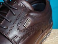 Hush puppies waterproof in dark tan brown leather