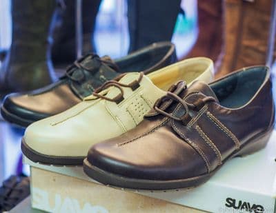 Joan Ladies black or brown soft leather laced shoe E - EE fit