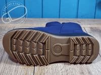 Light easy access zipped boot in Navy blue