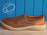 Lightweight modern take on a classic loafer in lovely tan soft flexible leather Adaptive cushioned insole and flexible rubber sole for all available online or from our Whitchurch shop on the Hampshire Berkshire border.