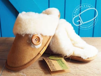 Luxury warm sheepskin mule slipper Cotswold