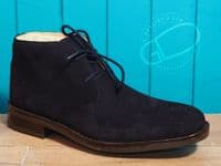 Mens best quality smart desert boot in tan or navy