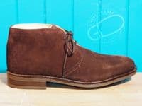 Mens best quality smart desert boot in tan or navy