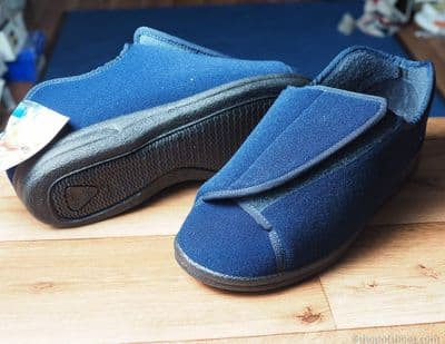 Mirak Fife Touch Fastening Slipper Navy  UNISEX.