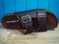 Hush puppies open leather mule sandal  available now online or from our Whitchurch shop on the A34 on the Hampshire, Berkshire border between Basingstoke Winchester Newbury and Andover