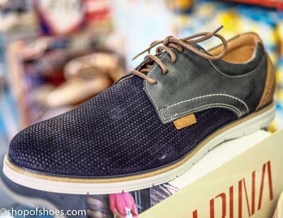 Newly desigened soft suede leather mens navy shoe.
