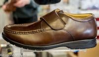 Mens extra wide fit leather great value smart shoe in black available now in black or to order in other colours from our Whitchurch Hampshire shoe shop on the Hampshire Berkshire border on the A34 between Newbury and Winchester and near Andover and Basingstoke