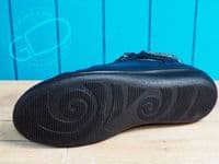 Indiana stylish 2V black or tan leather block heeled ankle boot. dress to impress even with sensitive feet from our shop in Whitchurch Hampshire between Andover, Basingstoke, Newbury