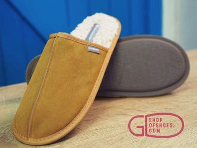 real suede leather mules with cushioned wool lining