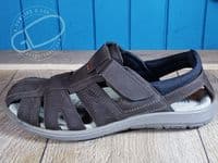 Roamers Men's Brown Suede Fisherman Sandals