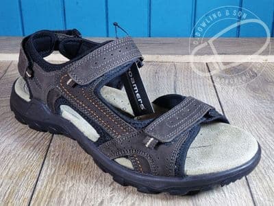 Roamers Men's Brown Suede Sandals