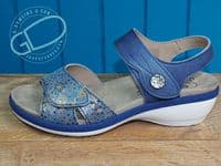 Beatrice twin strap Velcro sandal db Easy b 6E-8E EXTRA WIDE sandals in taupe beige Extra wide shoes ideal for orthotics from near Basingstoke