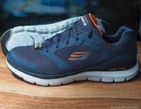 Skechers Expected Tomen in Navy available to try and buy from our shop on the Hampshire Berkshire border near Newbury, Winchester Andover and Basingstoke.