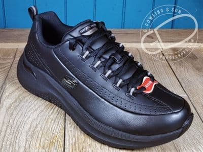 Skechers Arch Fit 2.0 – Star Bound black leather.