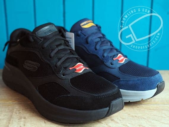 Skechers Expected Tomen in Navy available to try and buy from our shop on the Hampshire Berkshire border near Newbury, Winchester Andover and Basingstoke.