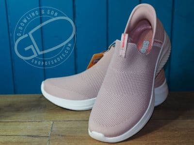 Skechers  slip in Rose coloured Ultra flex Cozy Streak