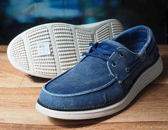 Skechers Expected Tomen in Navy available to try and buy from our shop on the Hampshire Berkshire border near Newbury, Winchester Andover and Basingstoke.
