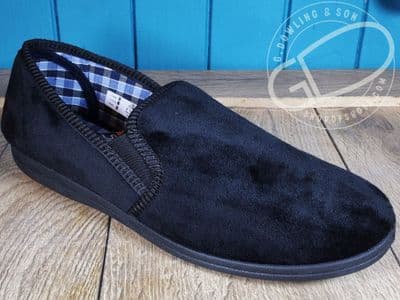 Sleepers simply comfortable slipper available in Black or  Navy