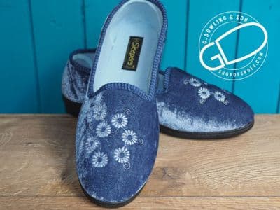standard fit sleepers slipper in blue