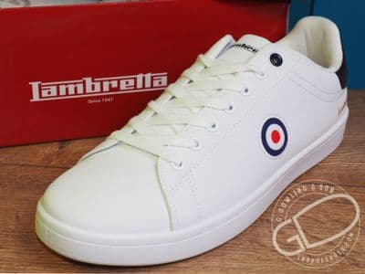 White Lambretta vinyl trainer.