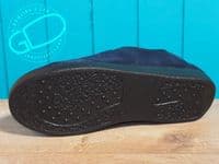 Peter padders, Wide opening mens slipper from Padders available in black or navy available online or from our Whitchurch shop on the Berkshire Hampshire border between Newbury, Winchester Basingstoke and Andover