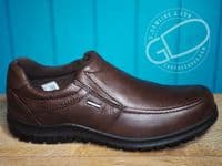 Lightweight modern take on a classic deep grip rubber sole country brogue shoe in lovely tan soft flexible leather Adaptive cushioned insole and flexible rubber sole for all available online or from our Whitchurch shop on the Hampshire Berkshire border.