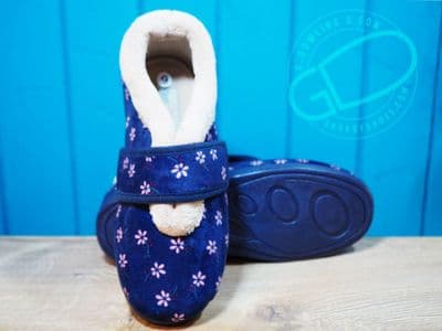 wider fitting comfortable warm lined slipper