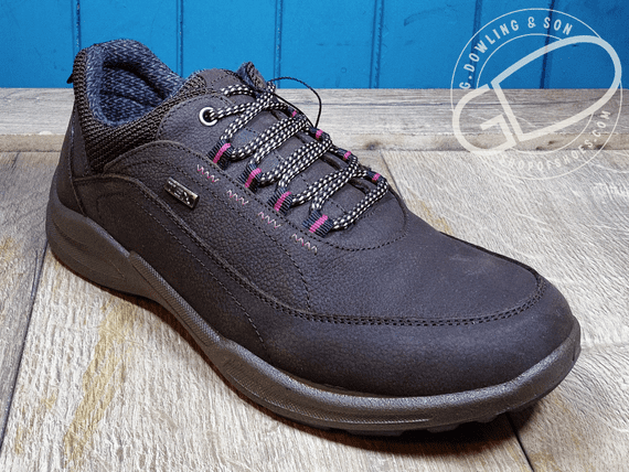 Women’s country  Waterproof Leather Trail Shoe – Brown Nubuck