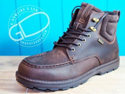 Woodland waxed leather waterproof laced  boot