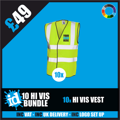 10 Hi Vis Vest Bundle