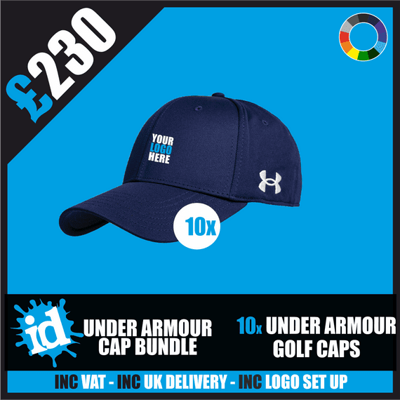 10 Under Armour Golf Cap Bundle