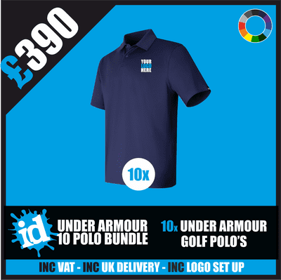 10 Under Armour Golf Polos Bundle