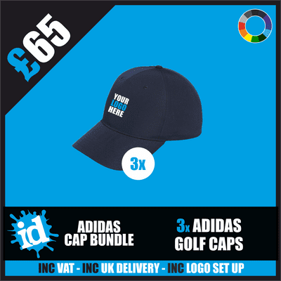 3 Adidas Golf Cap Bundle