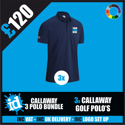 3 Callaway Golf Polos Bundle