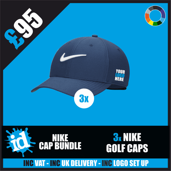 3 Nike Golf Cap Bundle